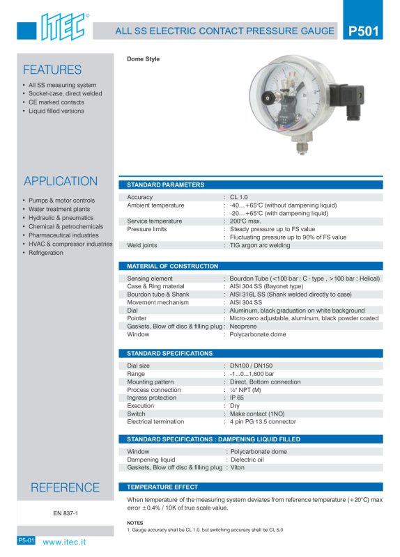 P501 Pressure Gauge page 0001